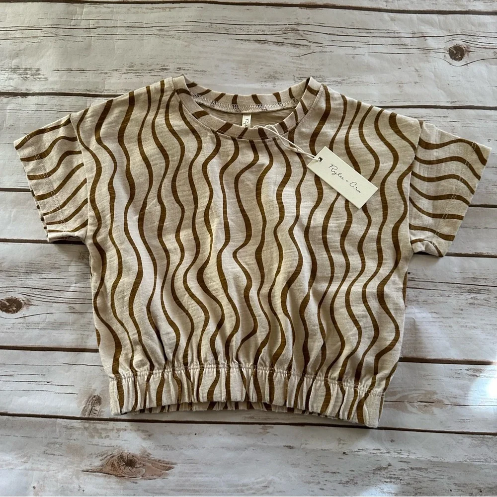 Rylee + Cru stripe crop top 6/7 nwt - Picture 1 of 4